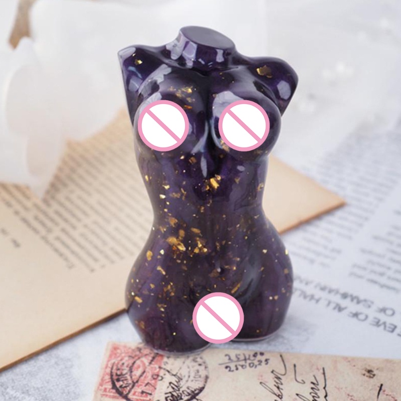 Khuôn Silicone Tạo Hình Làm Xà Phòng Hình Nam &amp; Nữ 3D DIY