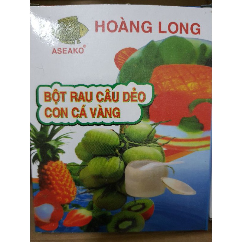 (Giá Sỉ - 1 thùng- 10 hộp)  Rau câu dẻo con cá vàng Hoàng Long