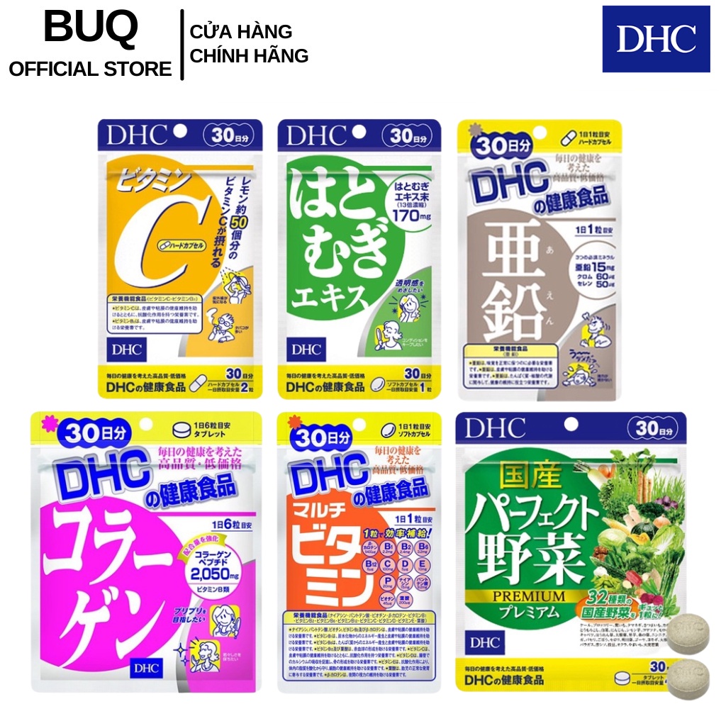 DHC Viên Uống Bổ Sung Vitamin, Trắng Da, Tăng Cân, Thon Đùi Nhật Bản 30 ngày 