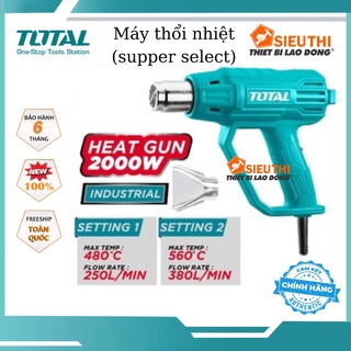 Máy khò nhiệt total tb200365 máy thổi nhiệt 2000w total máy thổi hơi nóng