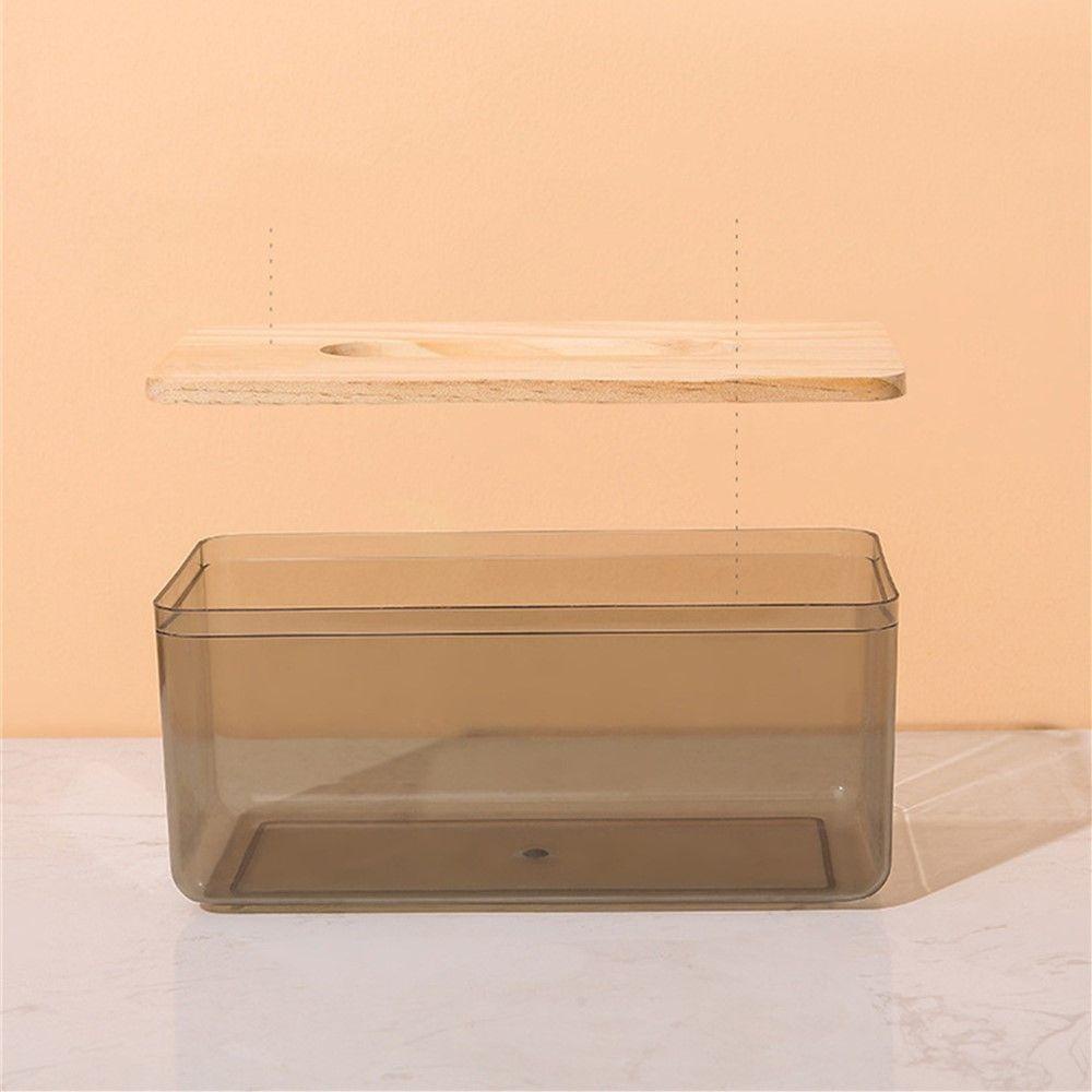 CONOPERY Hộp Đựng Khăn Giấy Trong Suốt Sức Chứa Lớn Nhiều Màu Sắc Sáng Tạo