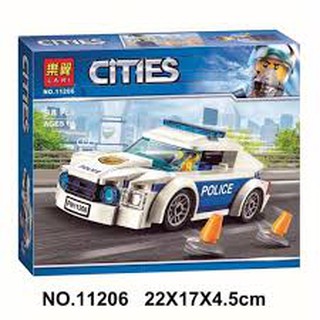 Lắp Ráp Lego City Bela Lari 11206 Xe Cảnh Sát Police Đặc Vụ