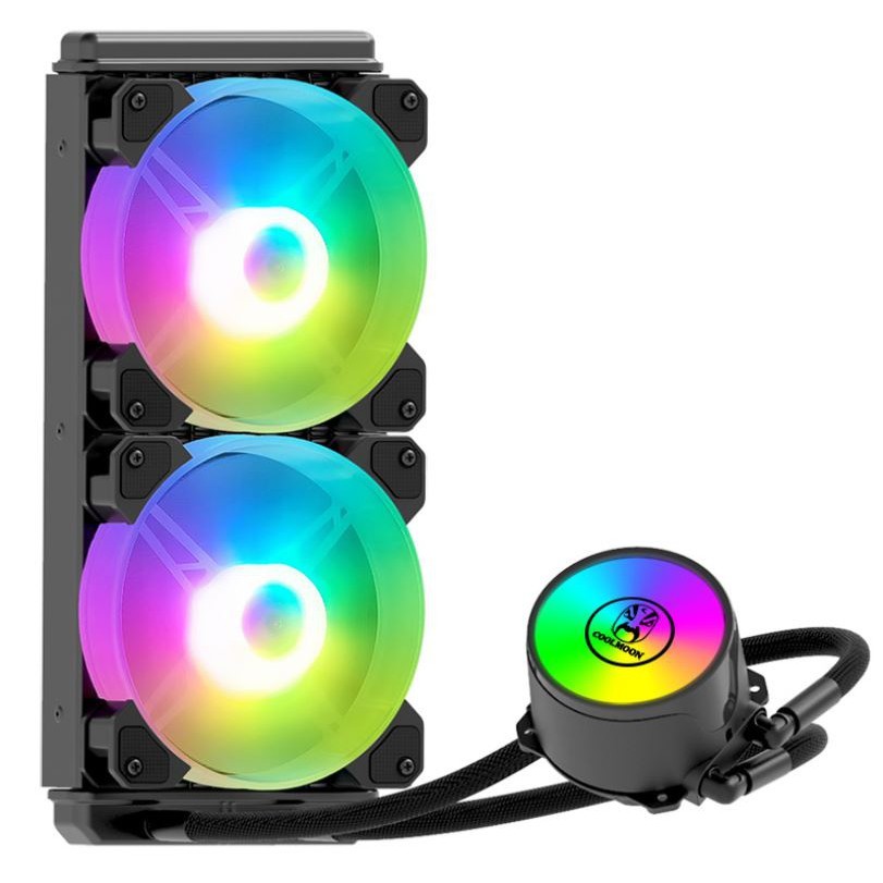 Tản Nhiệt Nước All in One Coolmoon ICEMOON 240 RGB - Đồng Bộ Hub Coolmoon / Mainboard - PK GIÁ GỐC