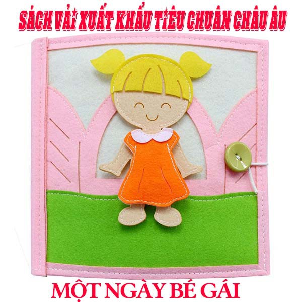 Sách vải cho bé gái thời trang tạo mẫu
