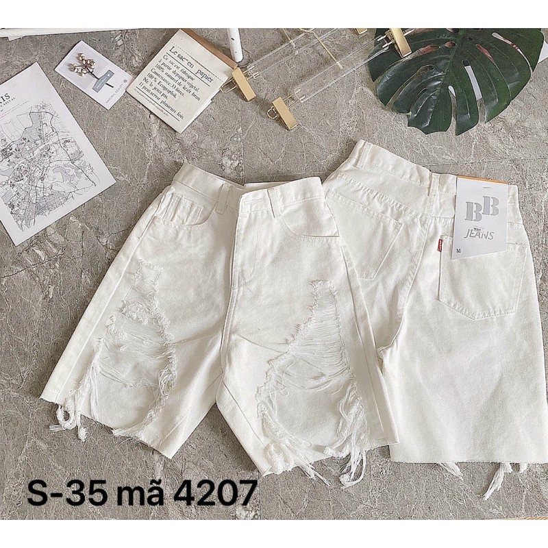 SHORT NGỐ BIGSIZE RÁCH LỚN, QUẦN LỬNG SIZE TO JEANS CAO CẤP ms 4205 4207