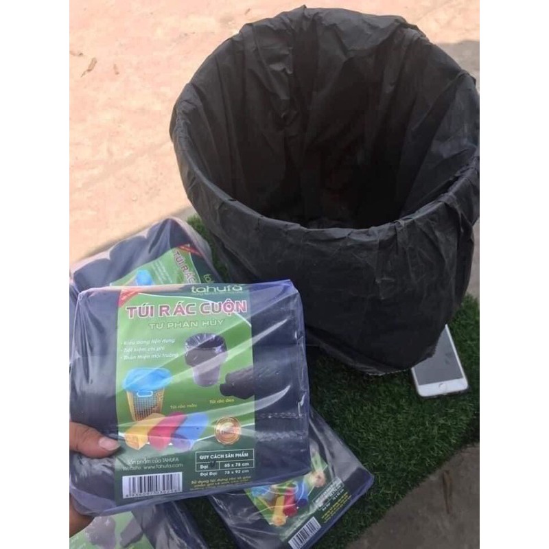 COMBO 3 CUỘN RÁC ĐEN TỰ PHÂN HUỶ 1 KG