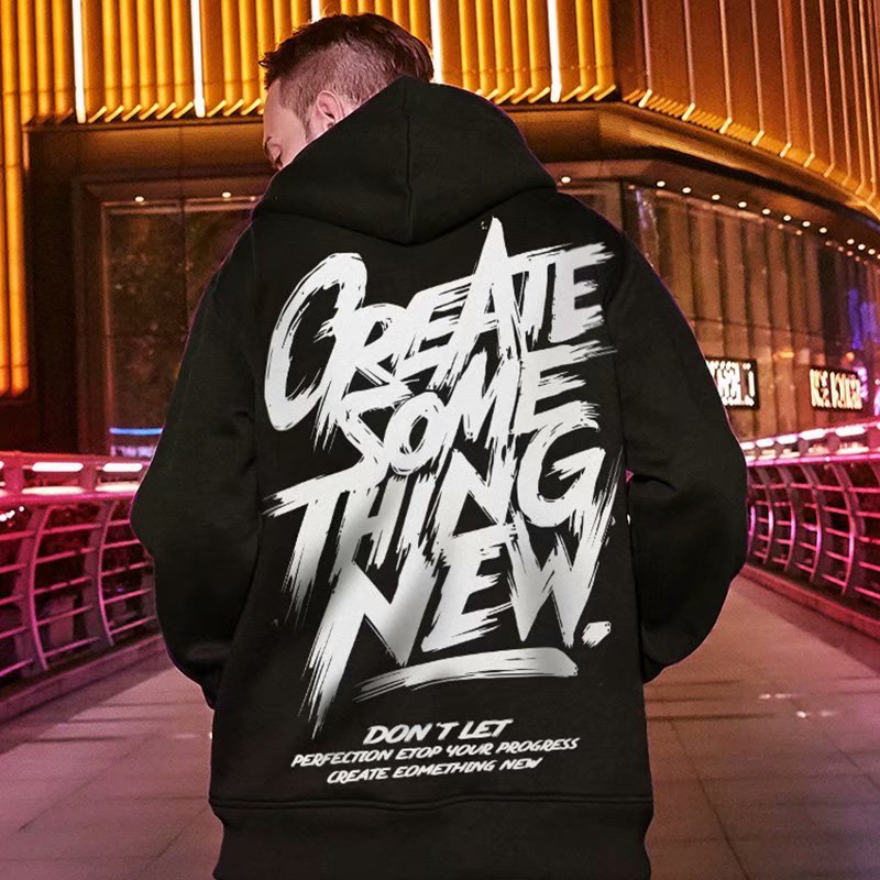 Áo hoodie dáng rộng phong cách hip hop thời trang Âu Mỹ cá tính size M đến 8XL