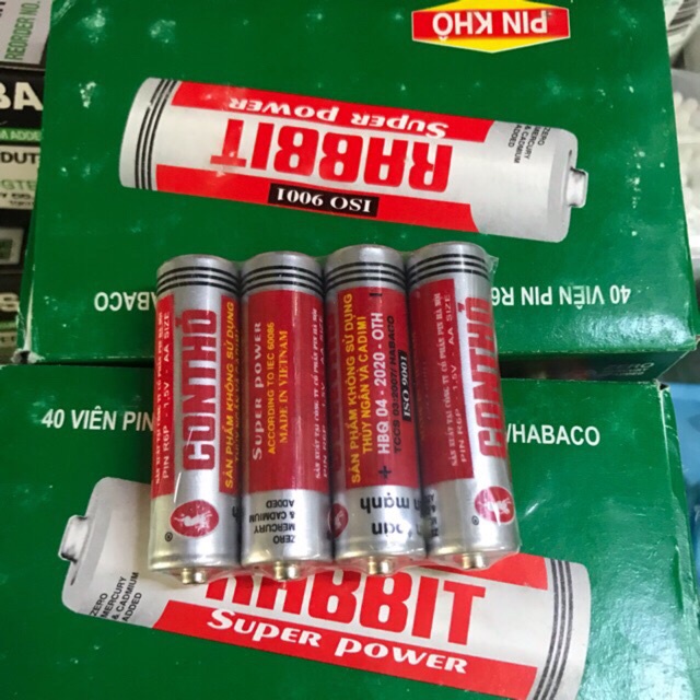 Hộp 24 Viên Pin AA Hiệu Con Thỏ An Toàn - Bền Mạnh