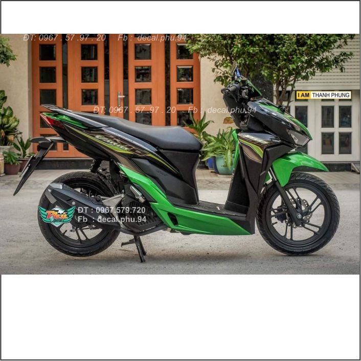 Tem Rời Vario Xanh đen Crom (C)