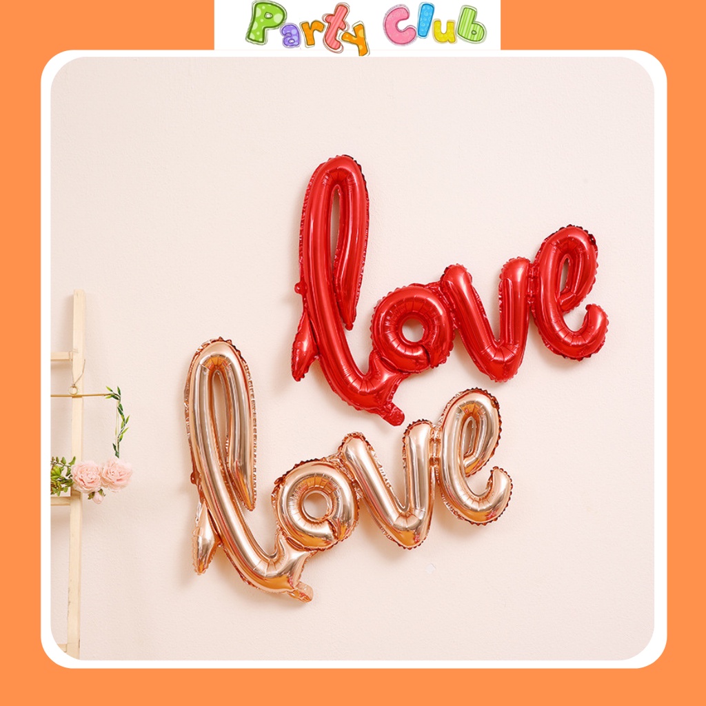 Bóng chữ Love liền - bóng trang trí tiệc cưới