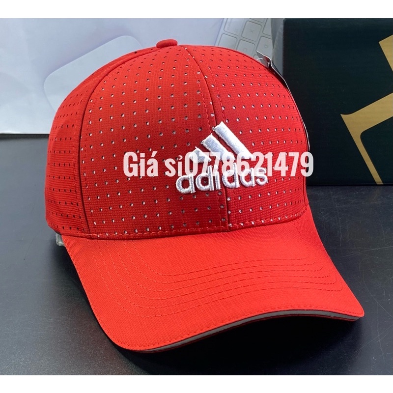 mũ lưỡi trai thể thao - nón kết dù lổ thêu adas full tem thời trang