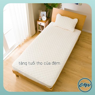 Drap bảo vệ nệm topper - Hàng xuất Nhật