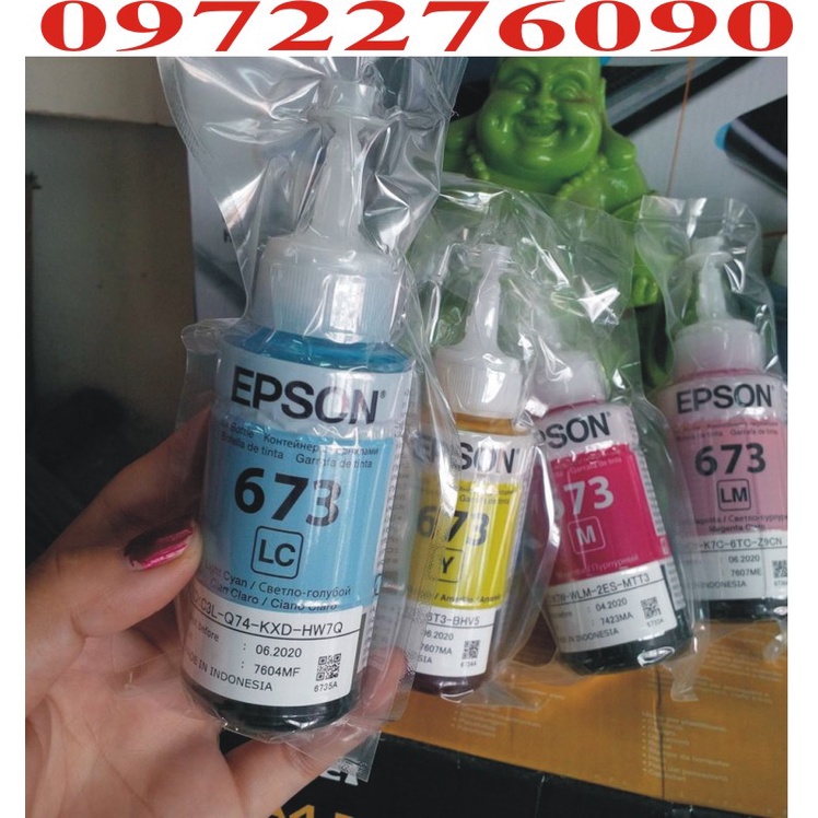 4 chai mực in màu epson mã 673