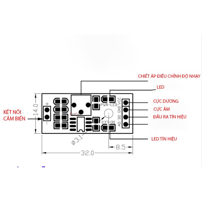 Mô dun phát hiện độ ẩm đất cảm biến độ ẩm đất 3v - 5v - LK0247