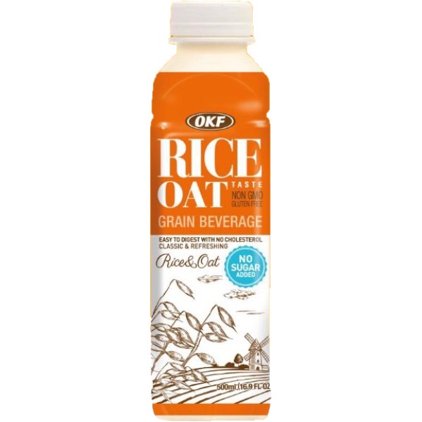 [GIÁ SỈ] Thùng Sữa Gạo Yến Mạch OKF Rice Oat 20 Chai (500ML/Chai) - Hàng Nhập Khẩu Hàn Quốc