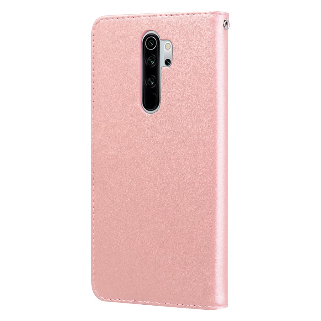 Bao da điện thoại nắp lật họa tiết hoa hồng cho Xiaomi Redmi Note 9T 10 10S 9S 9 8 7 Pro 8T 9A 9C 8A 7A 13C