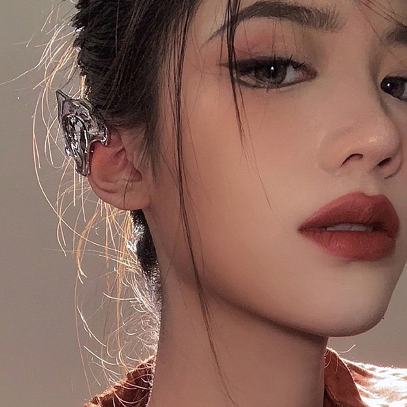 Khuyên Kẹp Vành Tai Elf Bằng Kim Loại Phong Cách Punk Dành Cho Tiệc Halloween