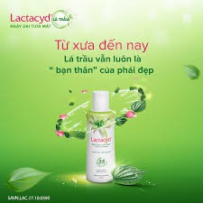 Dung dịch vệ sinh phụ nữ Lactacyd ngày dài tươi mát ( tinh chất trầu không ) 150ml