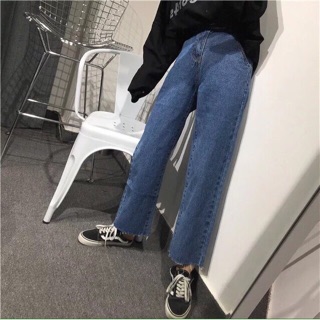 Quần jeans ống suông bigsize