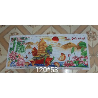 Tranh thêu thuận buồm xuôi gió