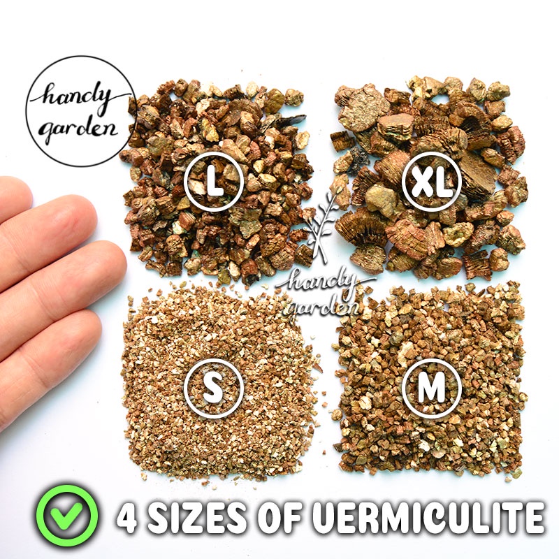 Đá Vermiculite (vơ-mi) size 1-2mm 2-5mm 5-7mm 7-12mm dùng trộn đất trồng sen đá vermi ươm mầm cây con, ấp trứng bò sát