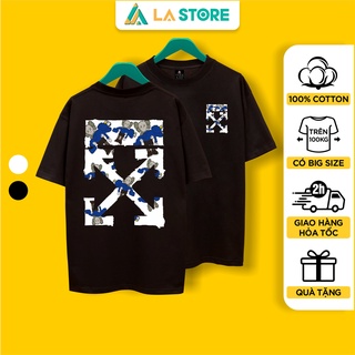 Áo Thun Unisex Cotton Kaws Off White Form Rộng Tay Lỡ Nam Nữ Có Big Size | LẠ STORE