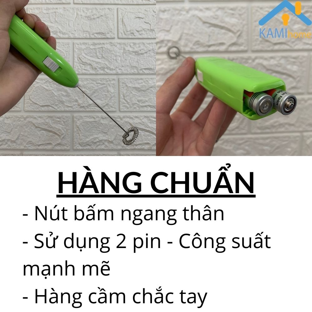 Dụng cụ tạo bọt cà phê và đánh trứng cầm tay mini dùng pin mã 20056