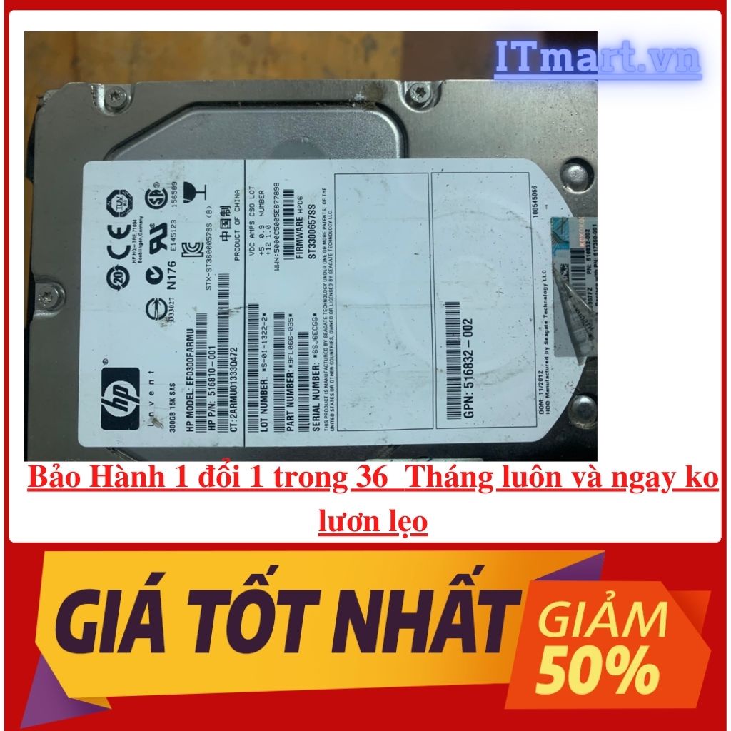 Ổ cứng SERVER 3.5 inch nhiều hãng IBM/DELL/HP/SEAGATE/LENOVO hàng tháo server sức khỏe tốt