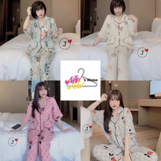 [Ảnh+Video Thật] Pizama Lụa Mango Tay Lỡ Cánh Dơi Đẹp