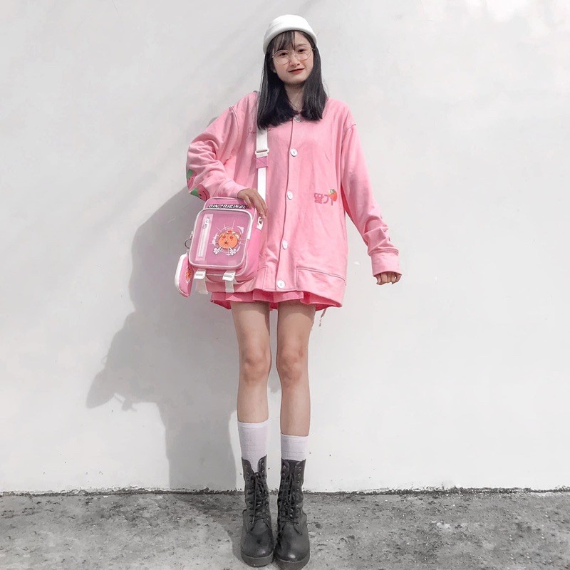 Túi chéo ss1 Bin original hồng pastel | BigBuy360 - bigbuy360.vn