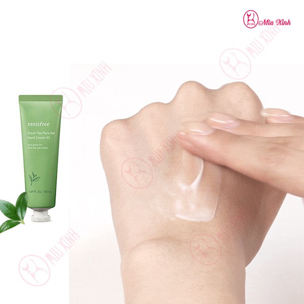 Kem Dưỡng Da Tay Trà Xanh [INNISFREE]  Green Tea Pure Gel Hand Cream EX 50ml