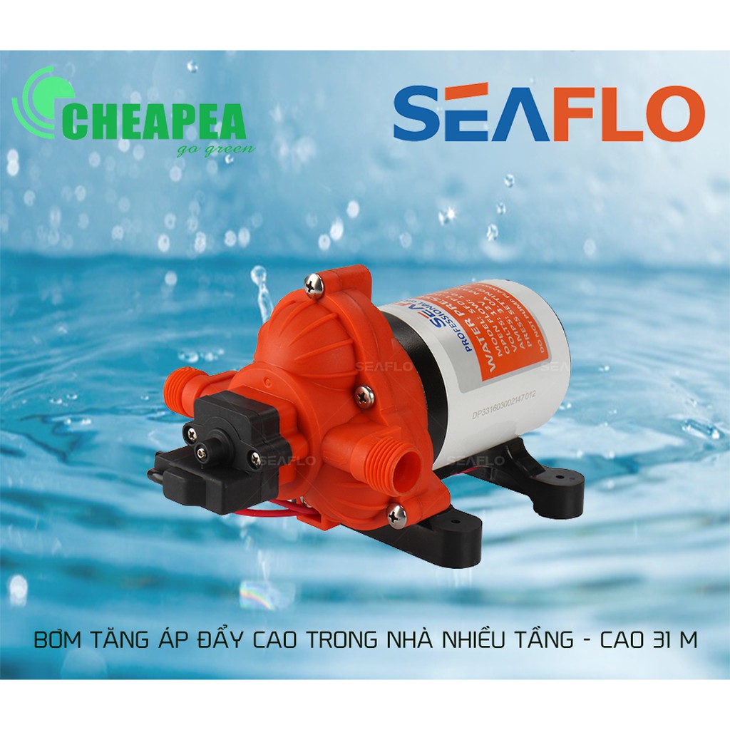 Bơm tăng áp, đẩy cao SEAFLO SFDP1-030-045-33 tiết kiệm điện cho các tòa nhà nhiều tầng bơm cao 41 m