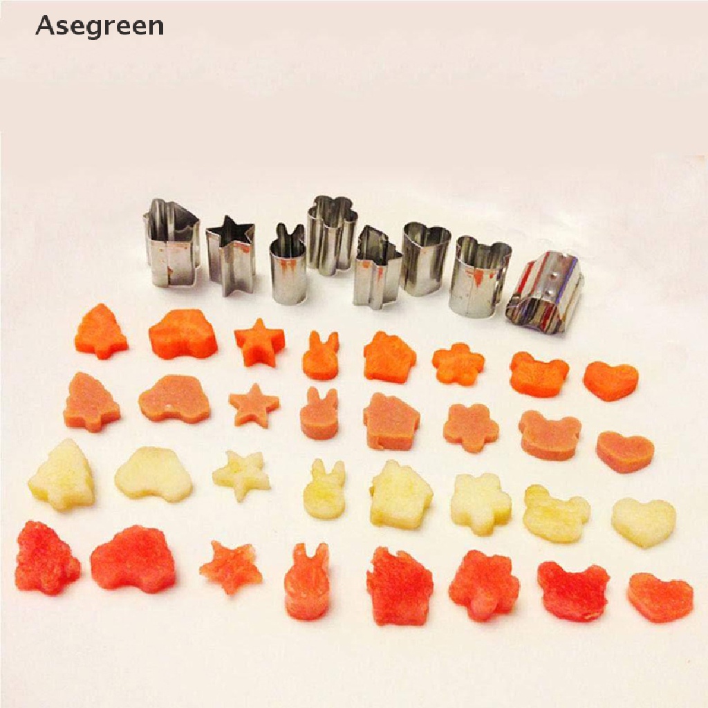 Set 10 Khuôn Cắt Trái Cây Hình Nhím Mini Bằng Thép Không Gỉ