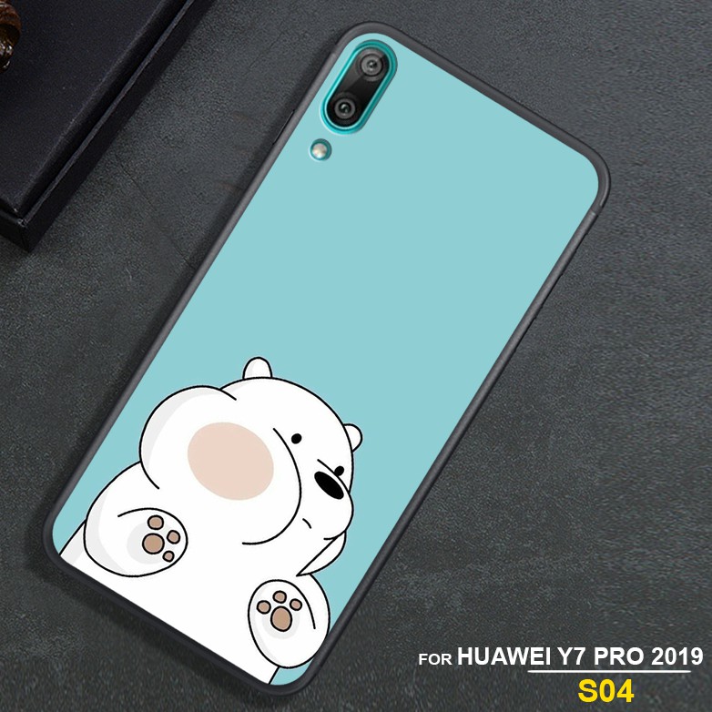 ỐP LƯNG HUAWEI Y7 PRO 2018- HUAWEI Y7 PRO 2019 - VIVO Y91C - VIVO Y93 IN HÌNH GẤU WE BARE BEARS CUTE GIÁ RẺ NHẤT