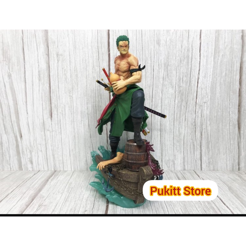 Mô hình One Piece - Mô hình Roronoa Zoro đứng trên thuyền 37cm Z028