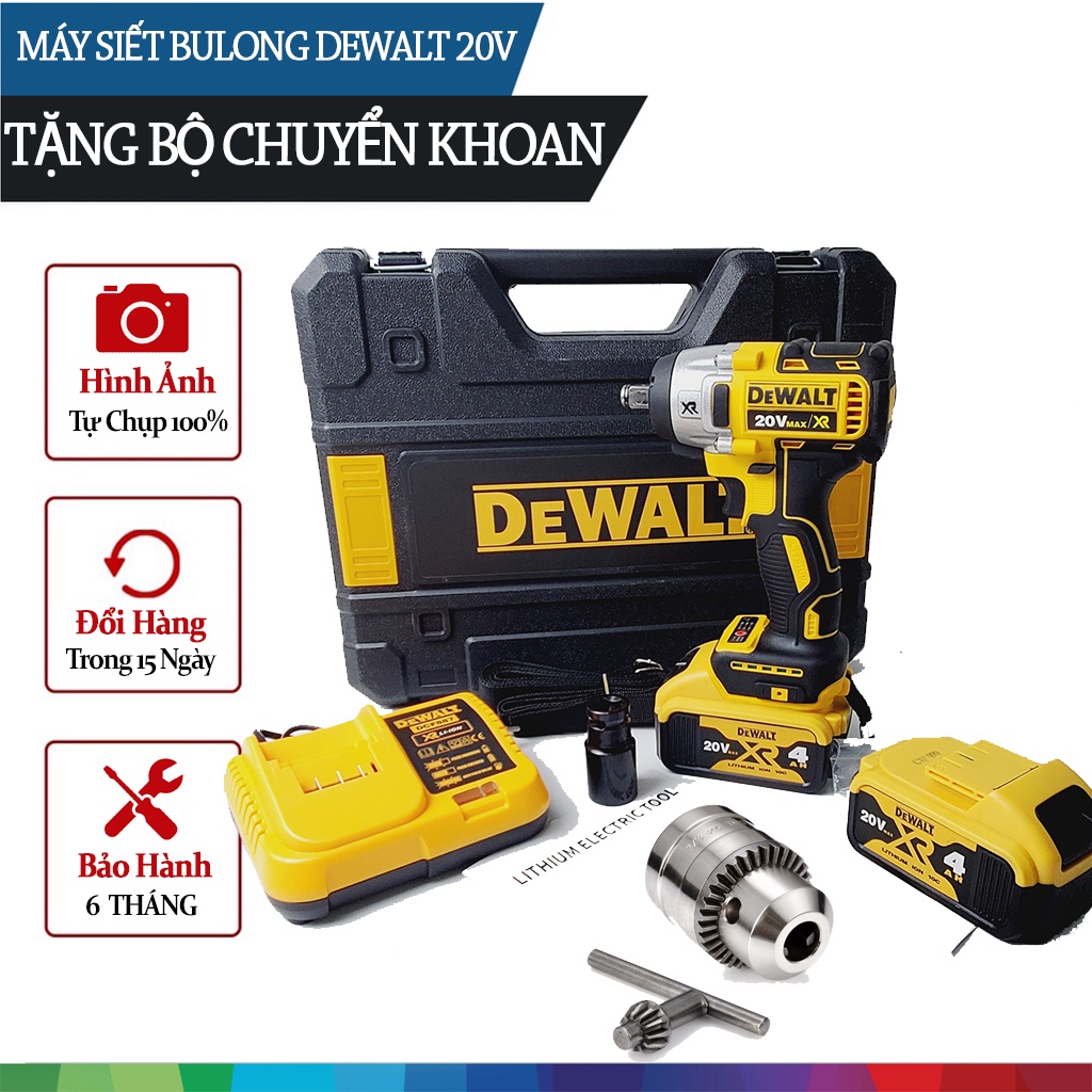 Máy Siết Bulong Dewalt 20V MAX DCF 887 Tặng Bộ Chuyển Khoan