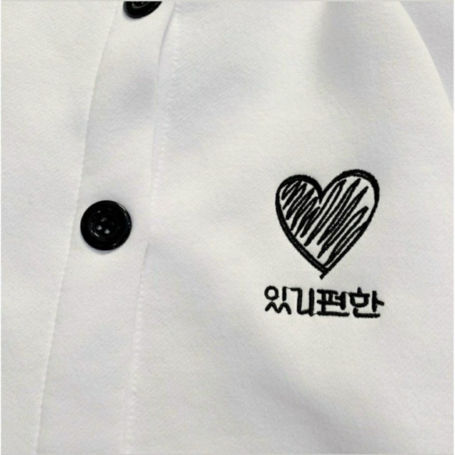 Áo khoác cardigan nỉ unisex Nút thêu trái tim nam nữ ulzzang Wind thu đông | BigBuy360 - bigbuy360.vn