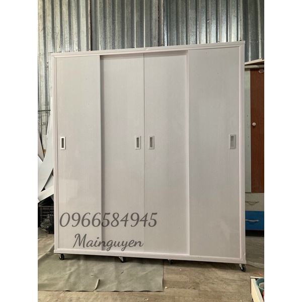 Tủ nhựa đài loan 4 cánh lùa 1m85x1m65 FREESHIP HCM 15km