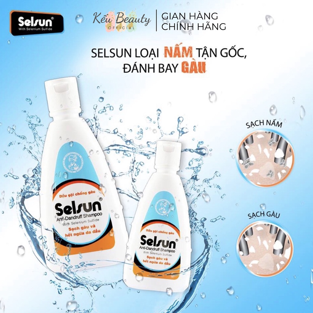 Dầu gội ngăn ngừa, giảm gàu và dưỡng tóc suôn mượt Selsun (50ml/100ml/250ml)
