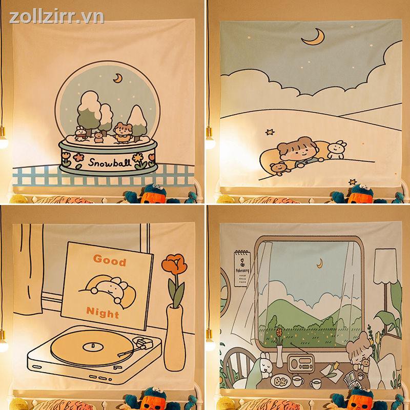 🌈Amour✨trang trí phòng decor thảm treo tường Dễ thương treo vải ký túc xá nền phòng thảm trang trí tường bao gồm | BigBuy360 - bigbuy360.vn