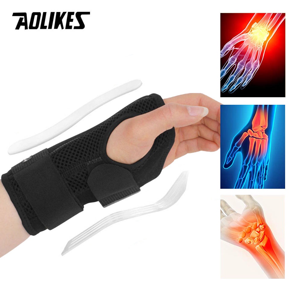 Đai nẹp hỗ trợ cổ tay AOLIKES làm giảm đau khớp sử dụng ngày và đêm
