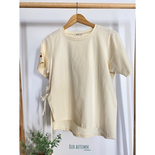 Áo thun cột nơ eo - Peony top