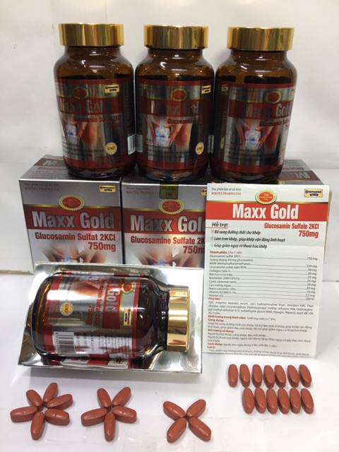 Maxx Gold cao xương ngựa bạch bổ sung dưỡng chất cho khớp hiệu quả chính hãng 60 viên