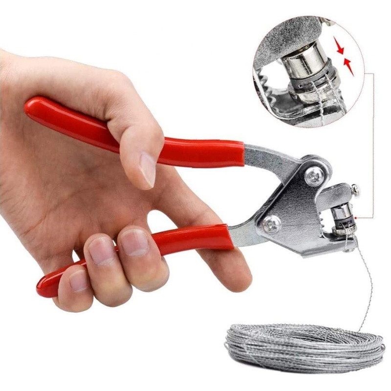 Bộ kìm kẹp chì + hạt + dây niêm phong đồng hồ điện nước điện tử