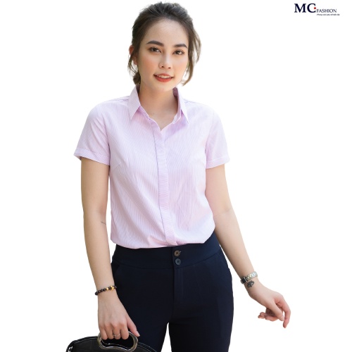 Áo Sơ mi nữ MC fashion màu tím A208