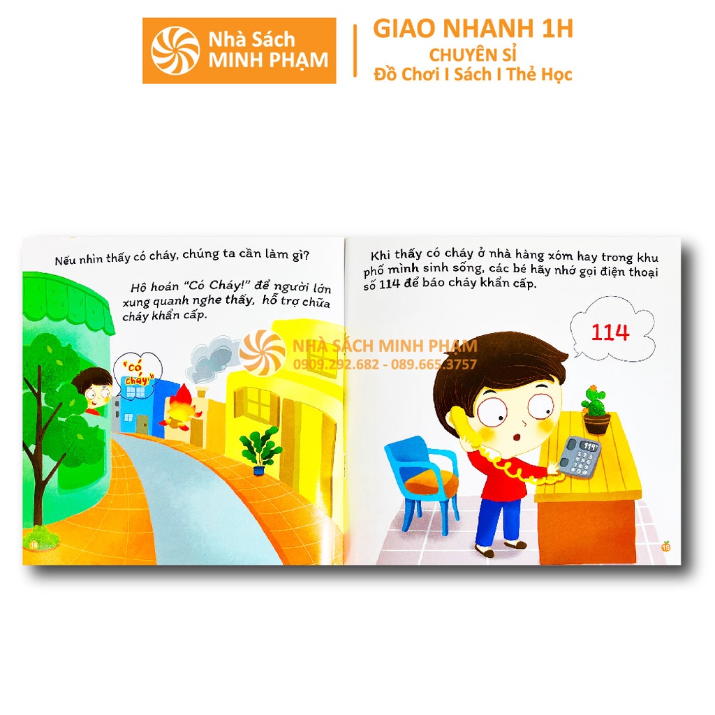 Sách - Combo Cẩm Nang An Toàn Cho Bé Bộ 6 Cuốn Kèm File Nghe Đọc