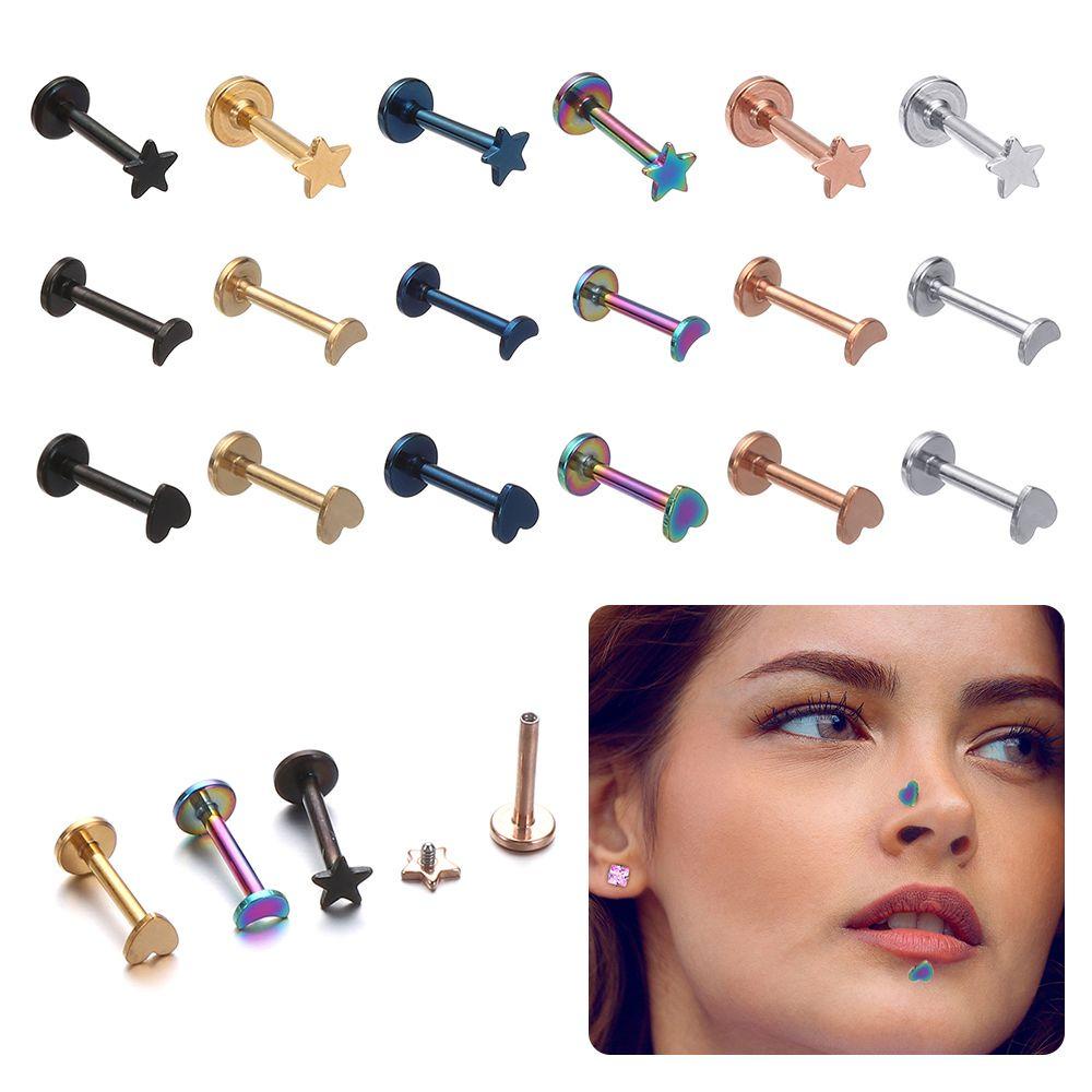 Khuyên Xỏ Mũi Thép Không Gỉ LAYOR1 Thời Trang Dự Tiệc Mới Cho Nam Và Nữ