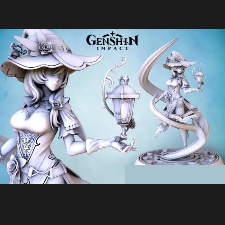 Mô Hình  Lisa Genshin Impact Bằng Chất Liệu Nhựa Resin - Cao 18 cm
