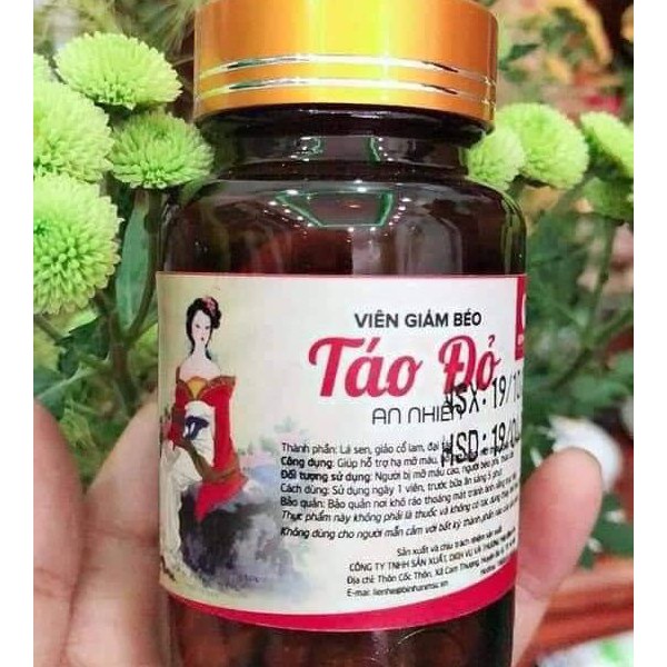 Viên Uống Giảm Cân Táo Đỏ An Nhiên - Giảm cân, giữ dáng, đẹp da