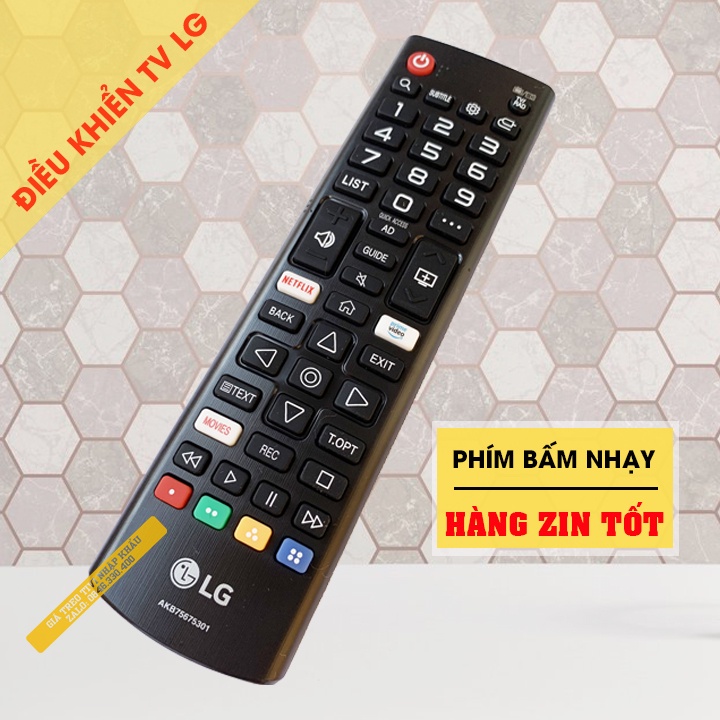 [ Loại 1 ] Điều Khiển Tivi LG Smart Tivi AKB75675301 - Remote Tivi LG Từ Xa - Loại Ngắn